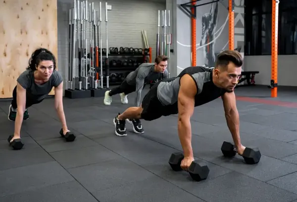 Strength training workout at FitZone Gym Ahmedabad